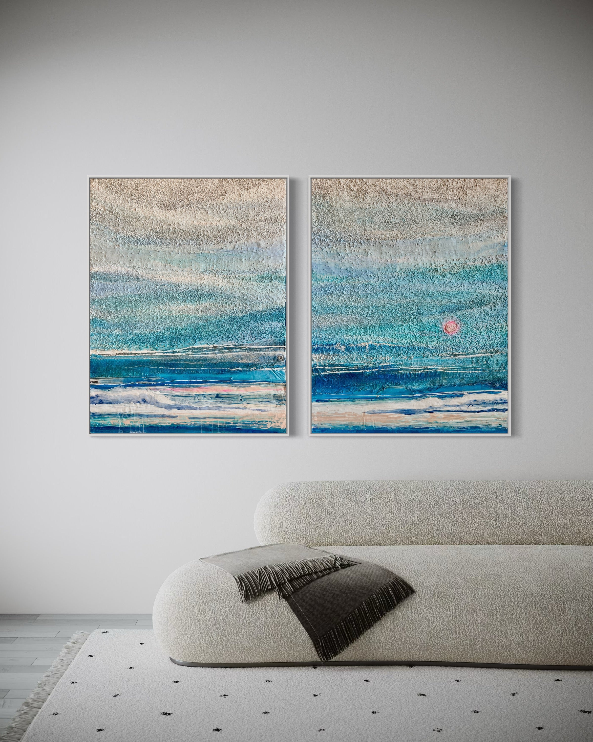 Gulf Sunset Diptych