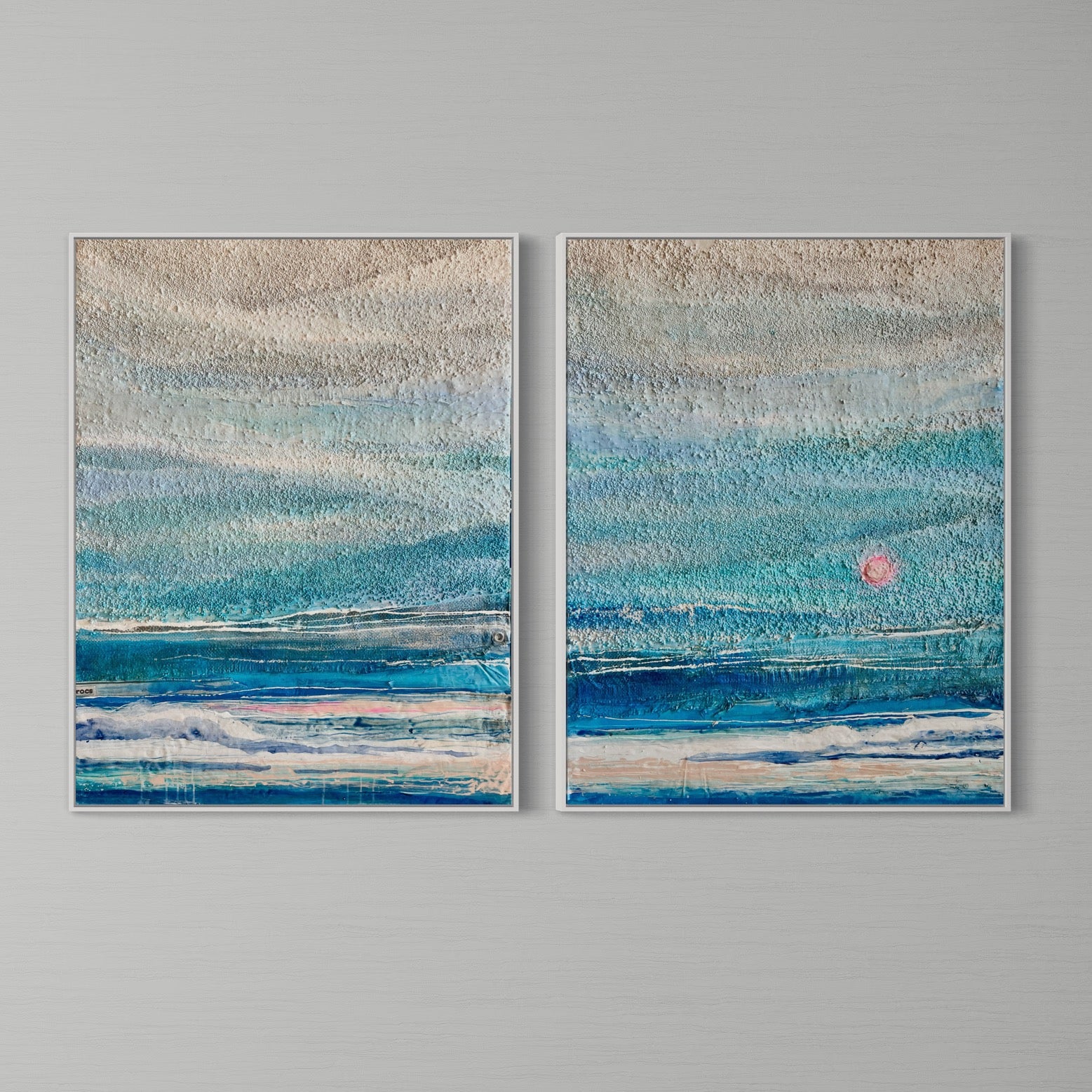 Gulf Sunset Diptych